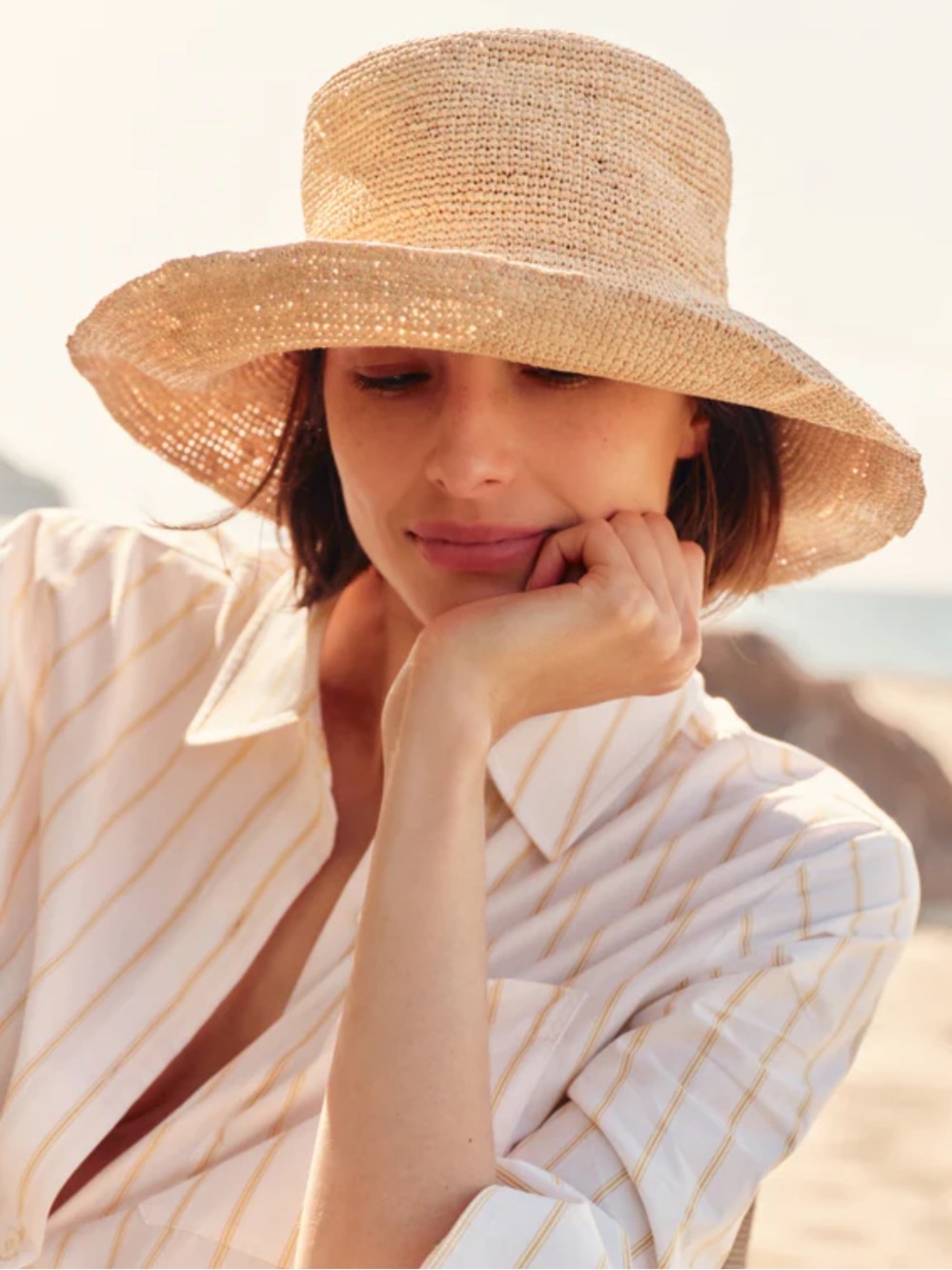 Jenni Kayne crochet raffia sunhat - NWT - Picture 7 of 10